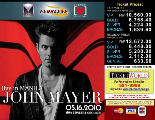 John Mayer Live Concert in Manila