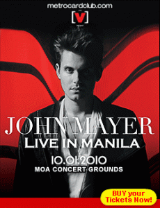 John Mayer Concert Manila 2010