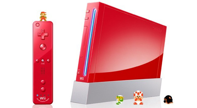 Red Wii 25th Mario Anniversary Console