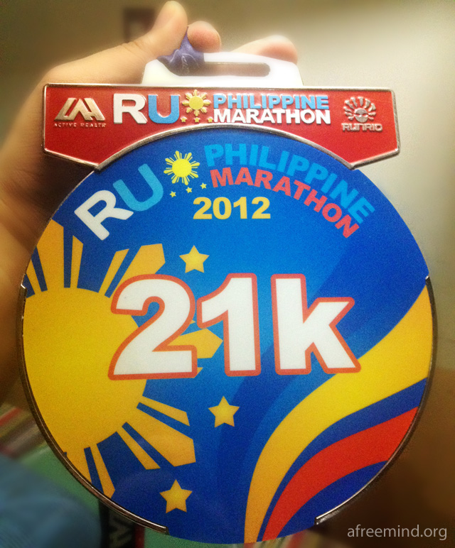 Run United Philippine Marathon 21K Medal