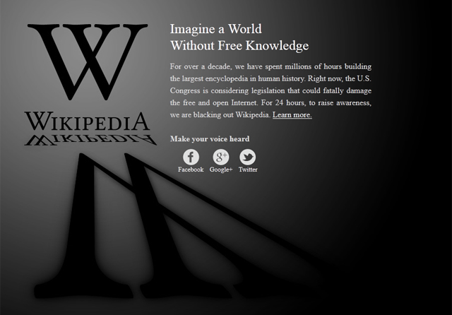 Wikipedia Blackout