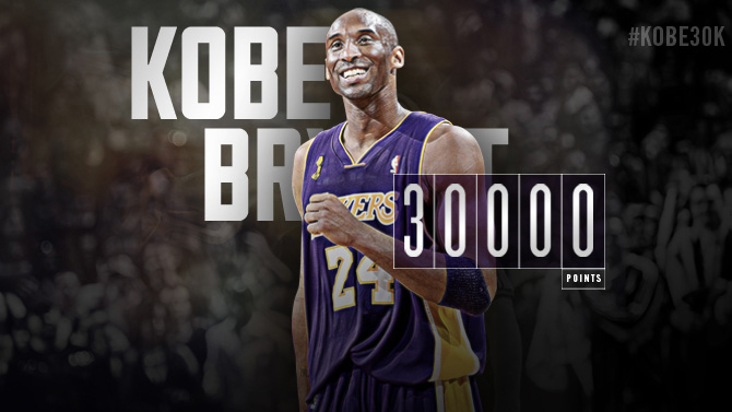 Kobe Bryant Hits 30,000 Points | A Free Mind